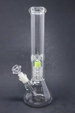 14" Green Slime Percolator Beaker Bong w/ Ice Catcher
