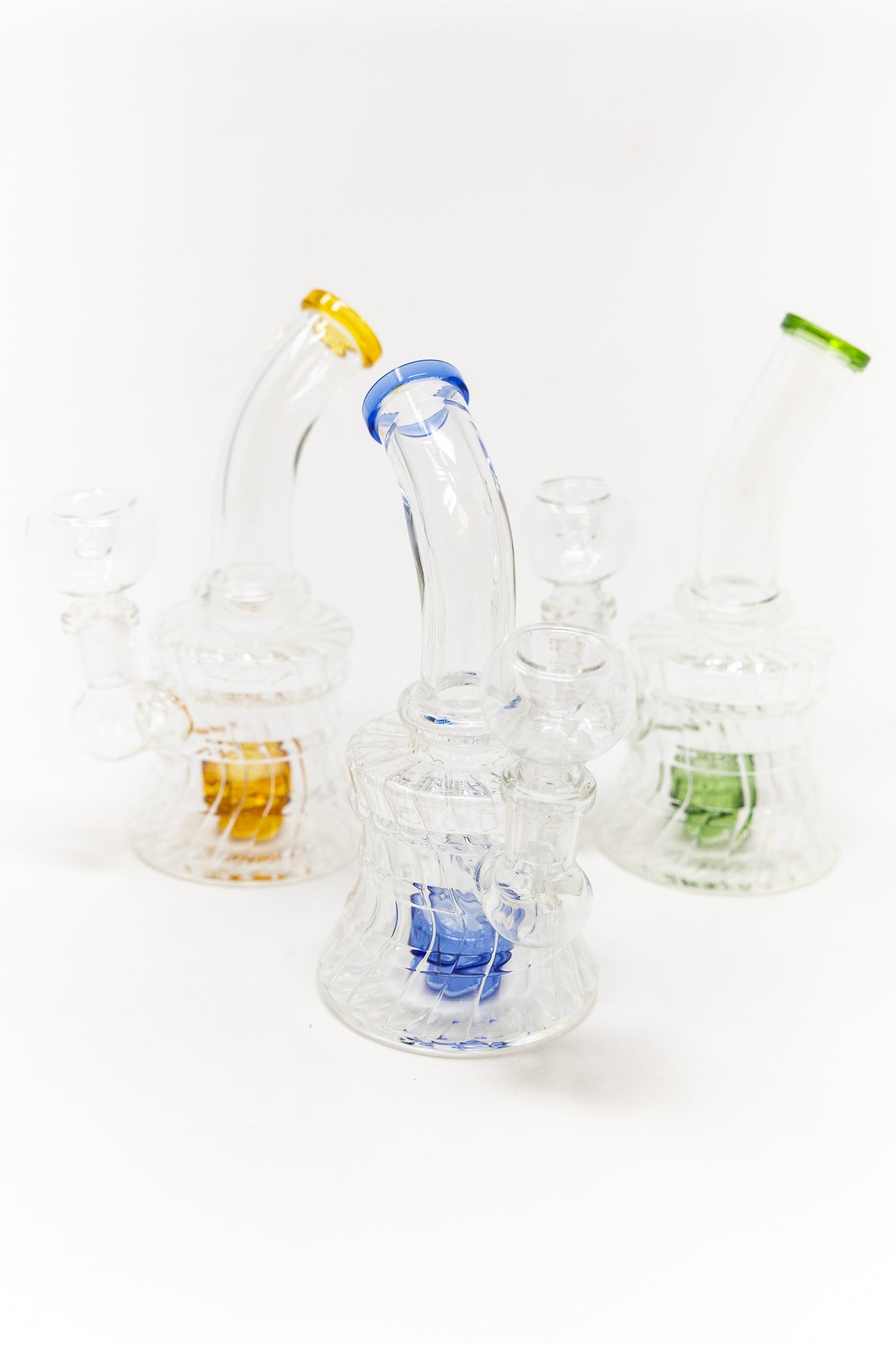 6" Diamond Base Shower Bend Bong