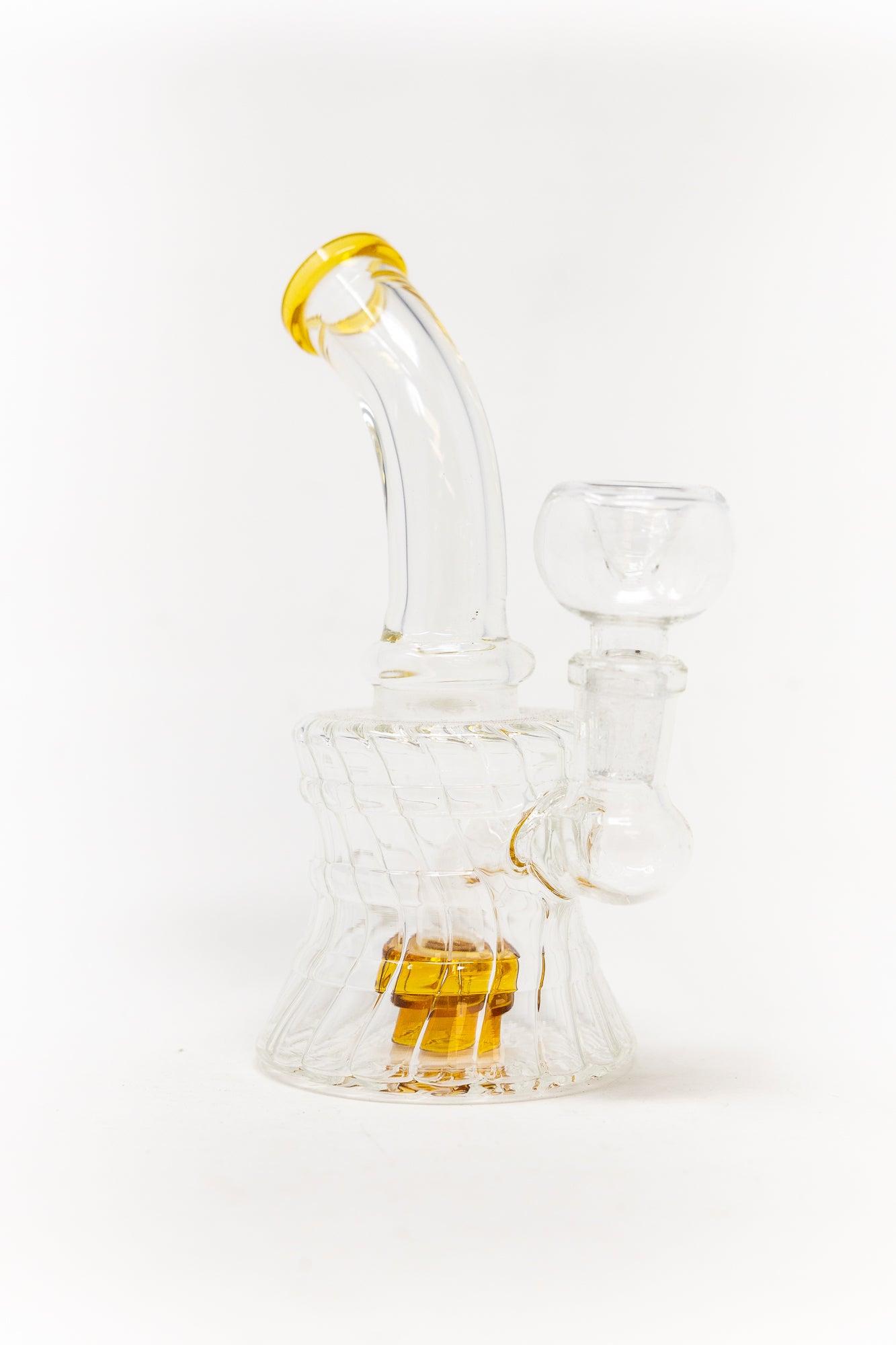 6" Diamond Base Shower Bend Bong