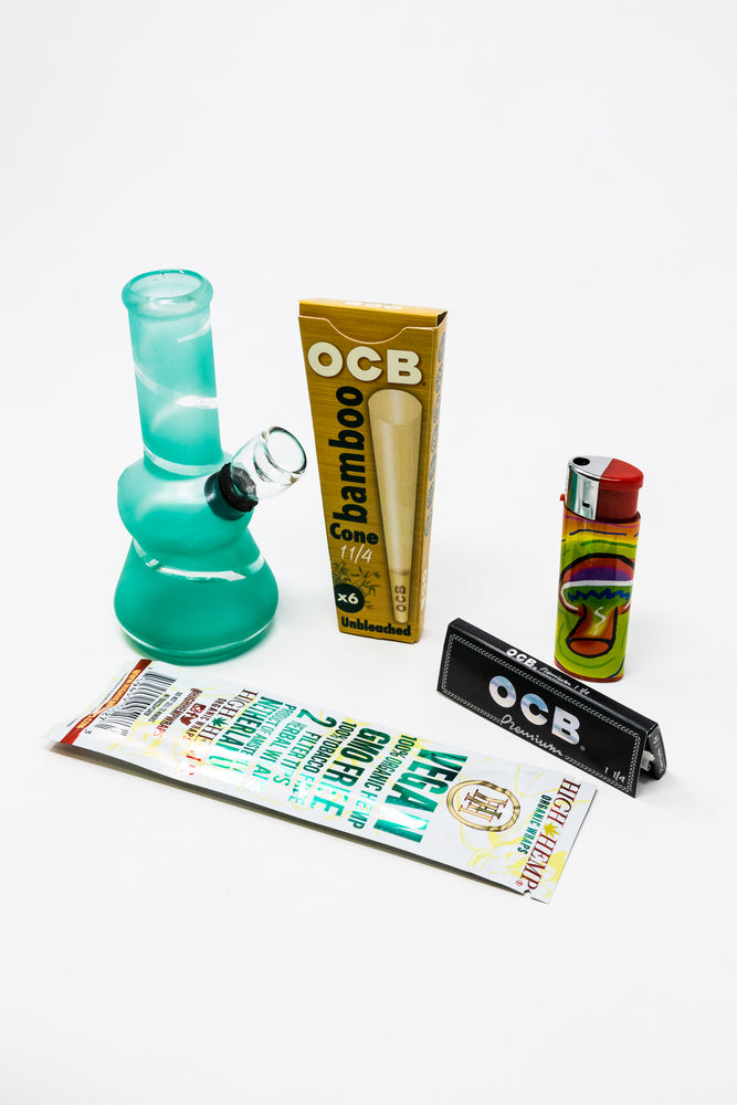 5" Teal Green Bong Combo Set