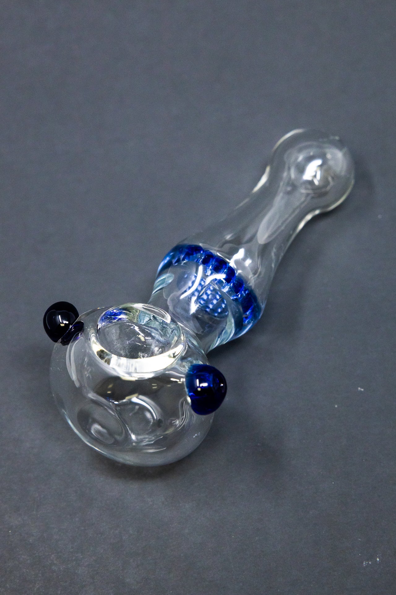 4" Honeycomb Filter Glass Hand Smoking Pipe w/ Carb Hole