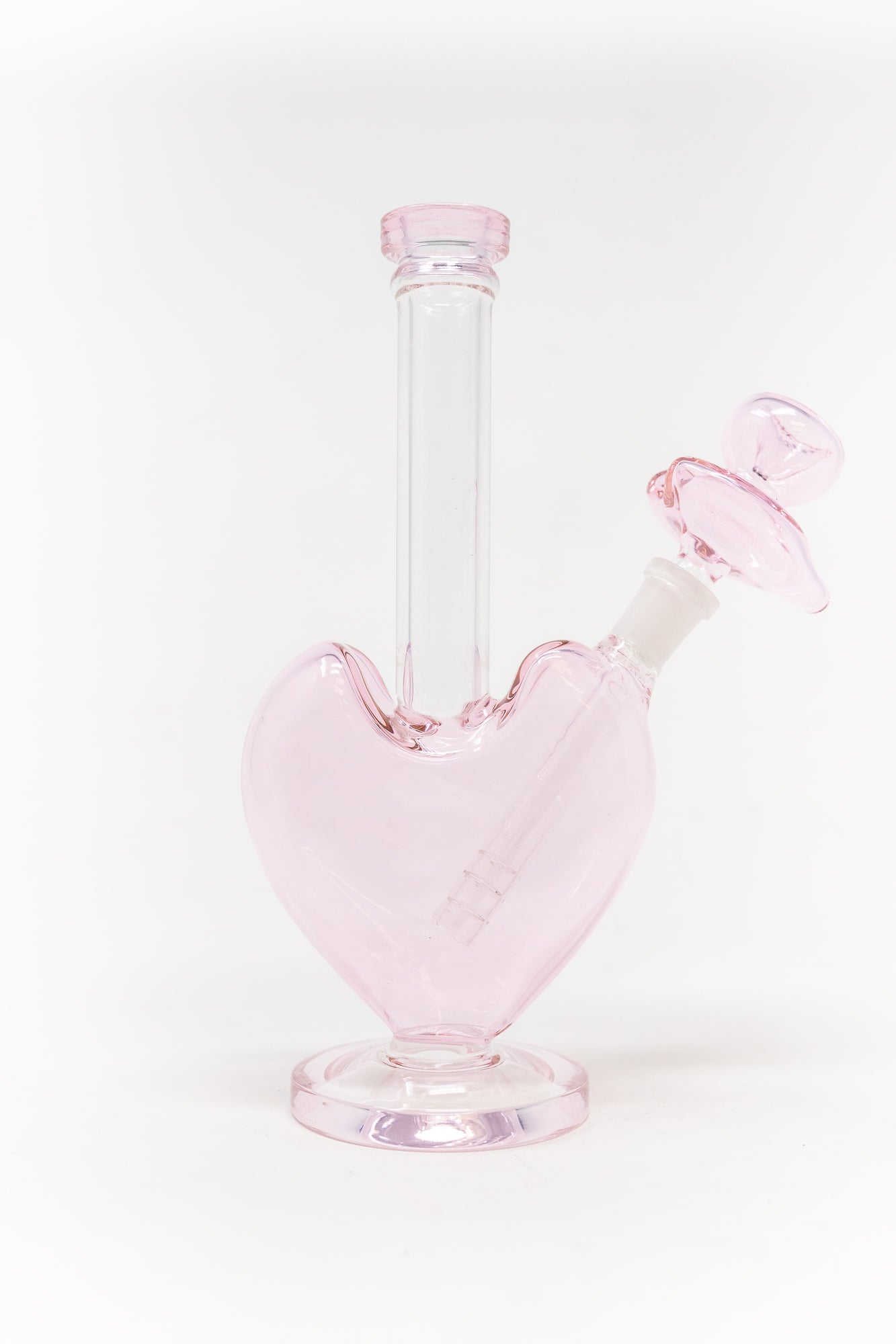 9" Pink Heart Bong