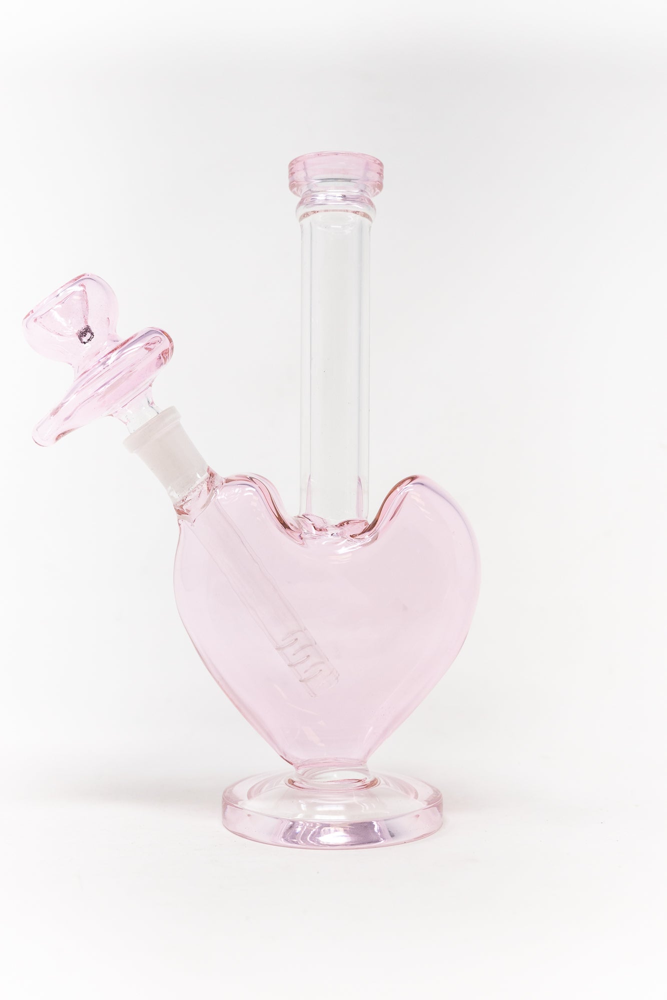 9" Pink Heart Bong