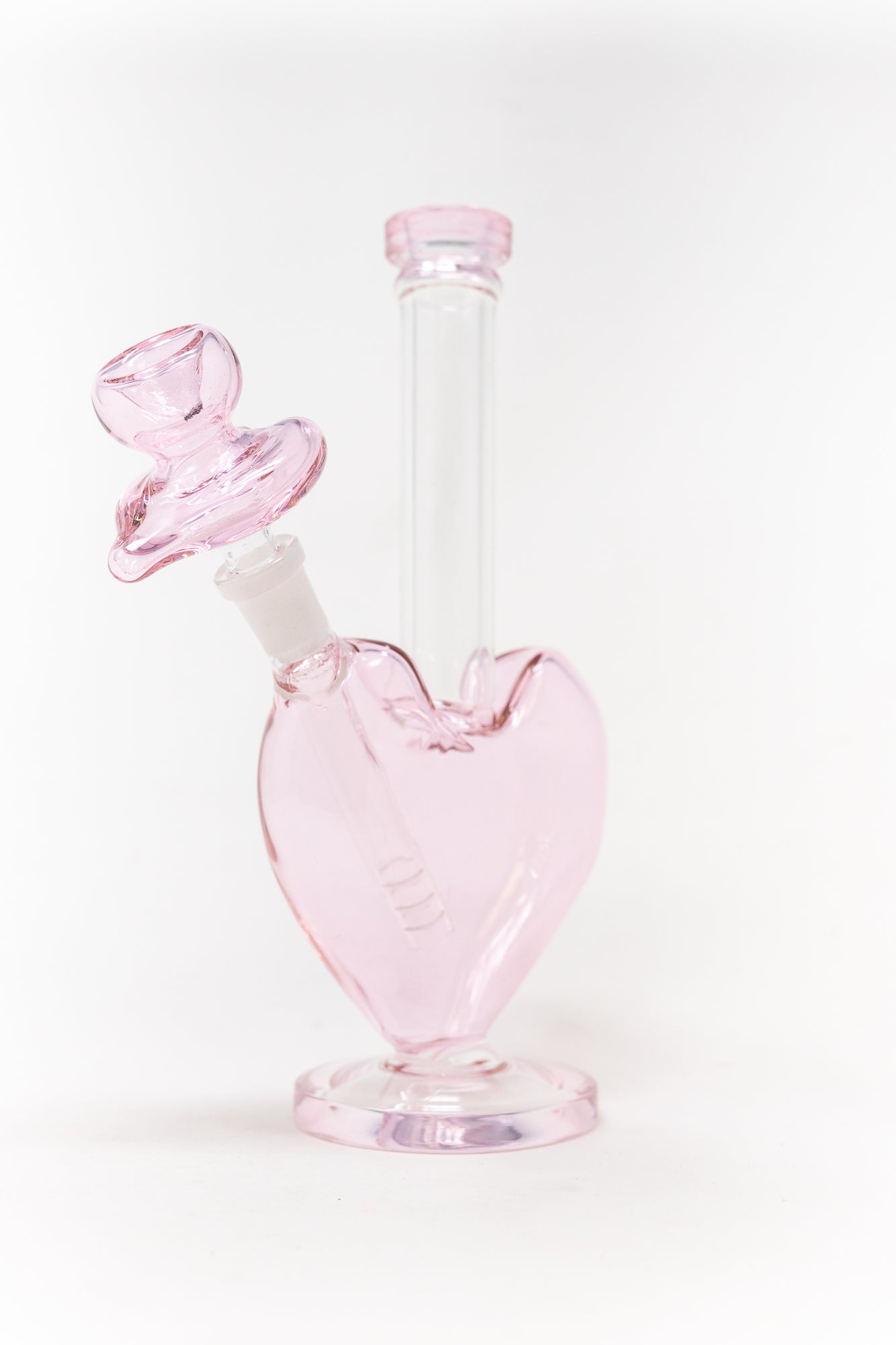9" Pink Heart Bong