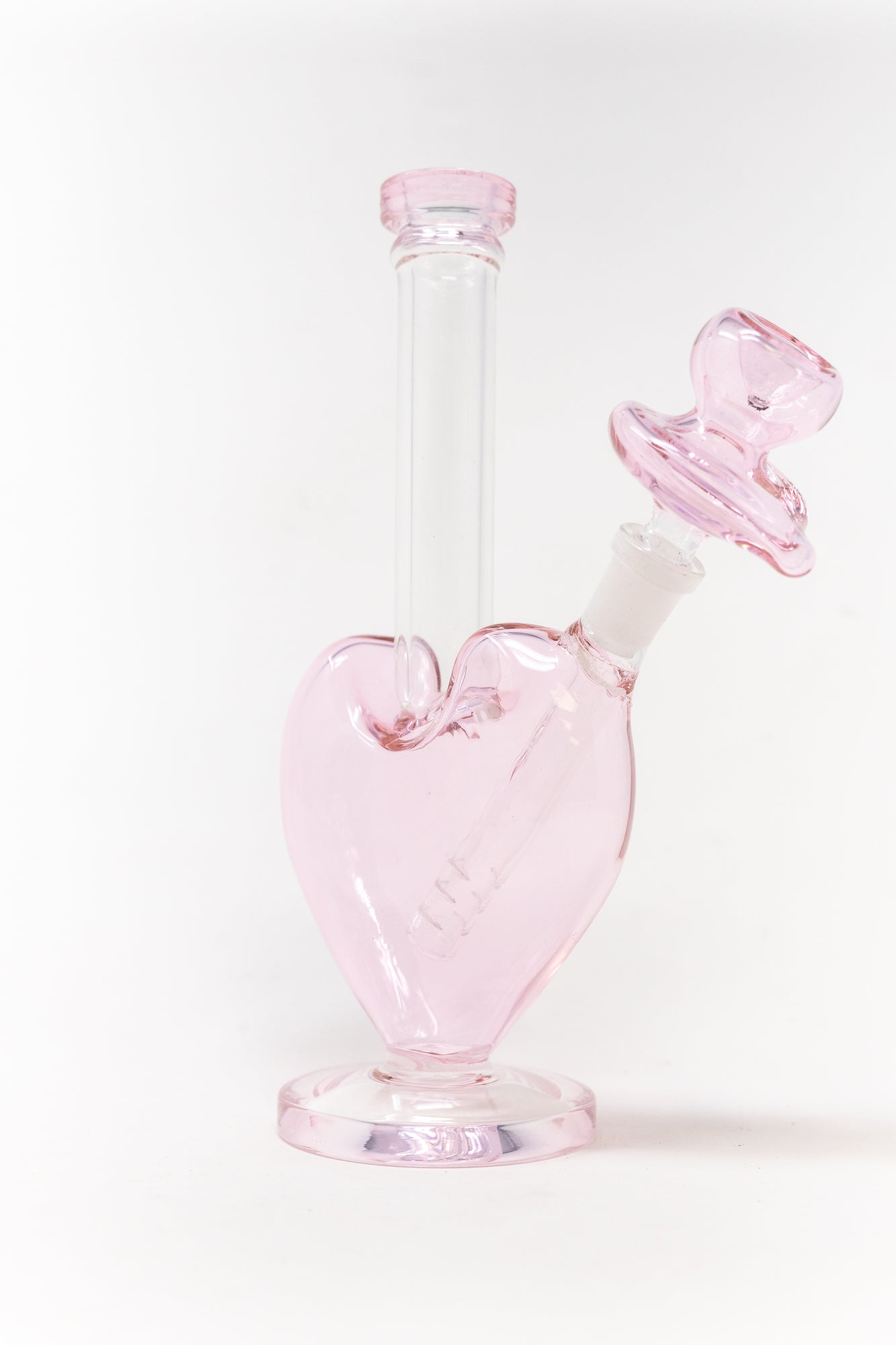 9" Pink Heart Bong