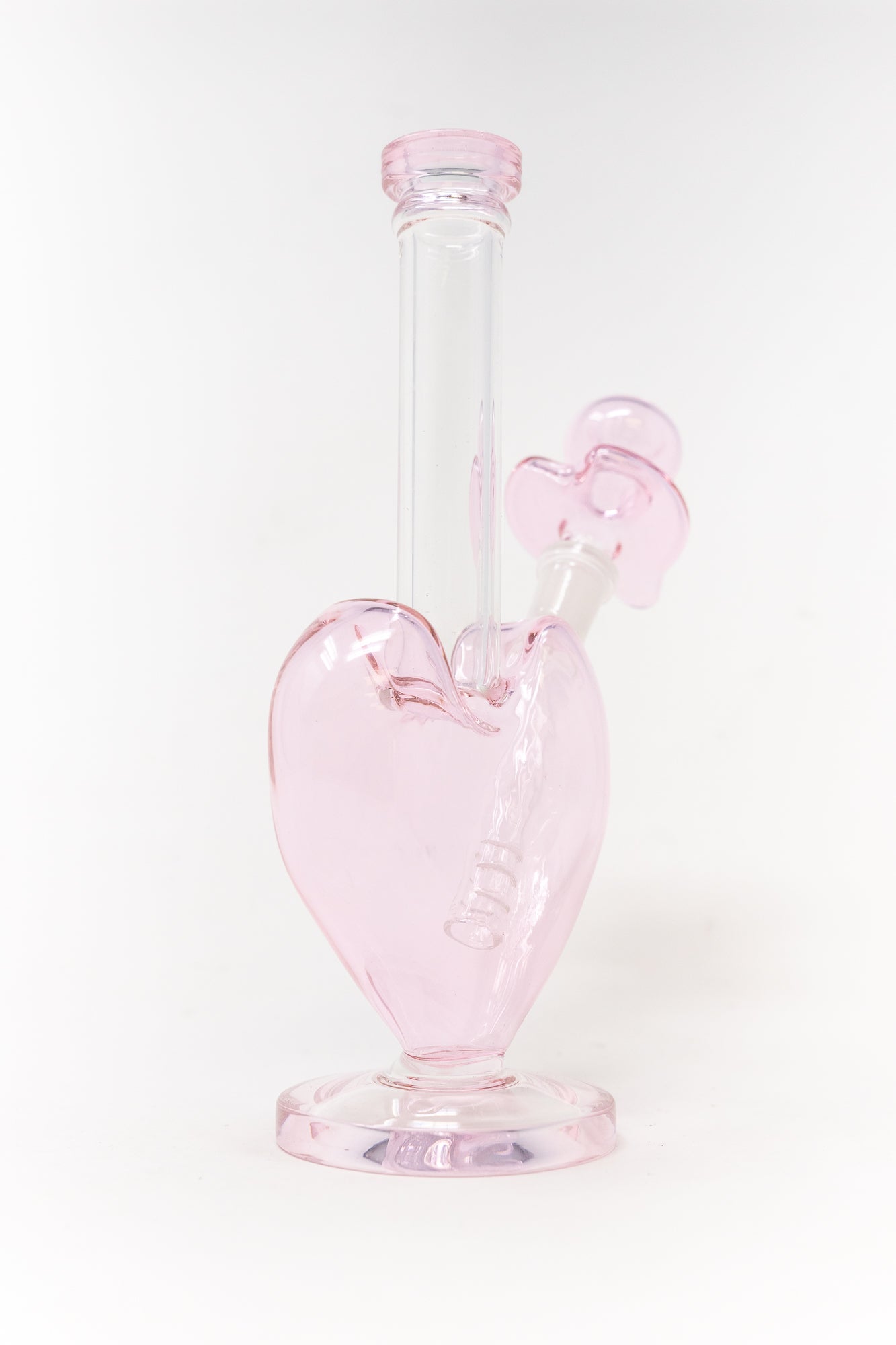 9" Pink Heart Bong