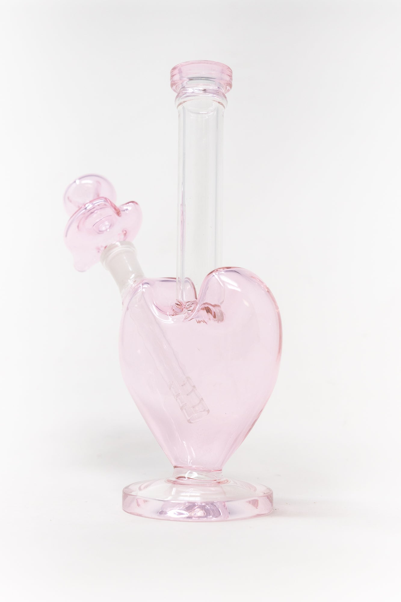 9" Pink Heart Bong