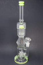 16" Lime Green Twisted Double Percolator w/ Splash Guard