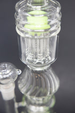 16" Lime Green Twisted Double Percolator w/ Splash Guard