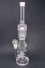 16" Pink Twisted Double Percolator w/ Splash Guard