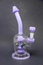 10" Purple Mushroom Shower Bend Bong