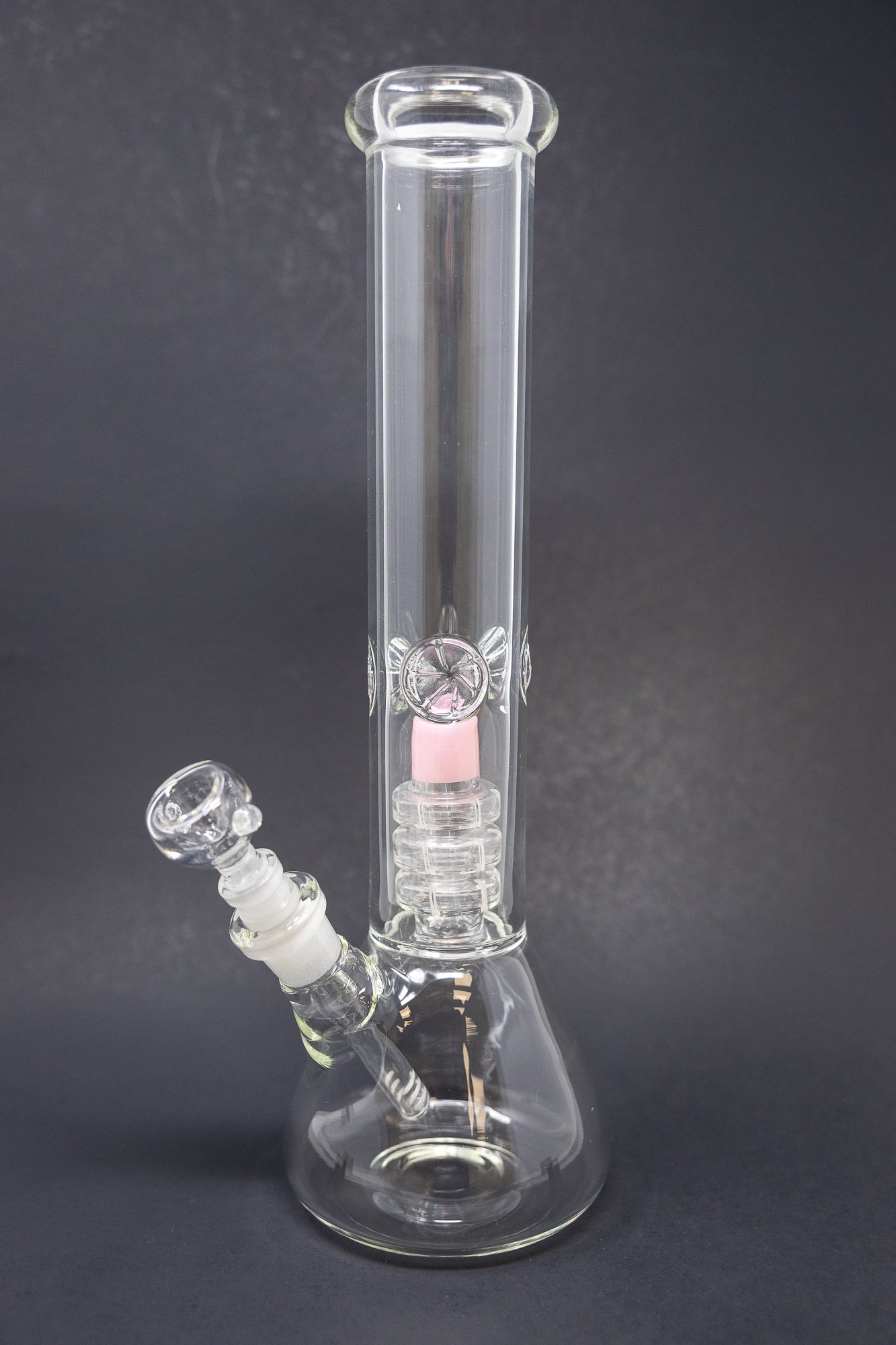 14" Pink Slime Percolator Beaker Bong w/ Ice Catcher