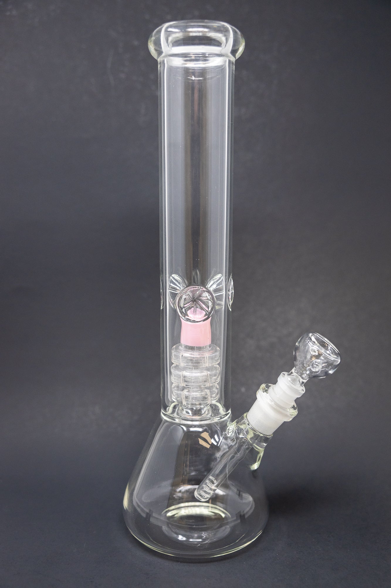 14" Pink Slime Percolator Beaker Bong w/ Ice Catcher