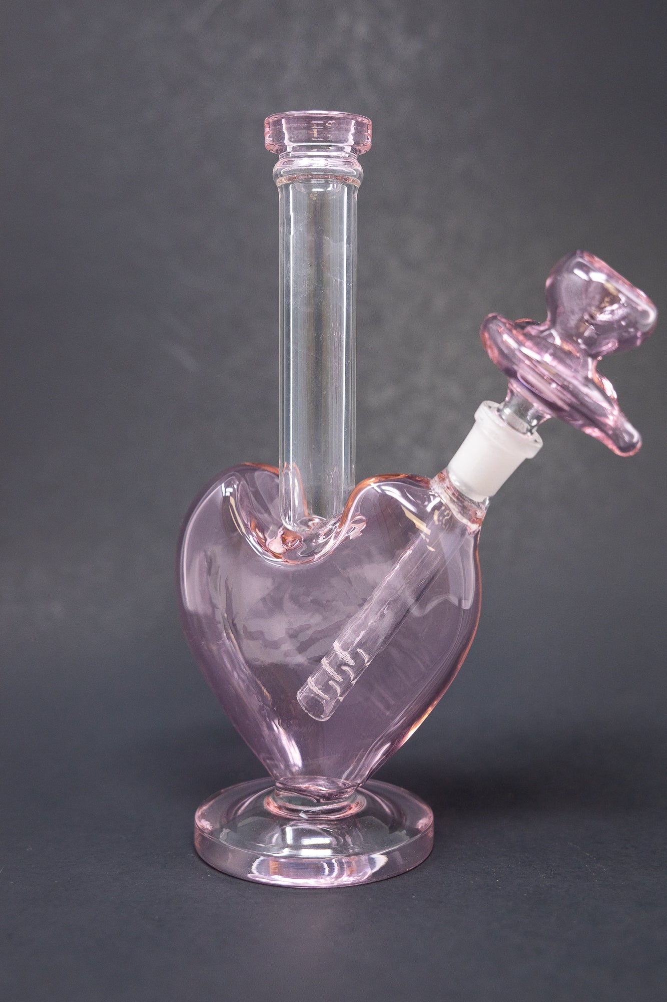9" Pink Heart Bong