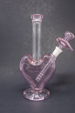 9" Pink Heart Bong