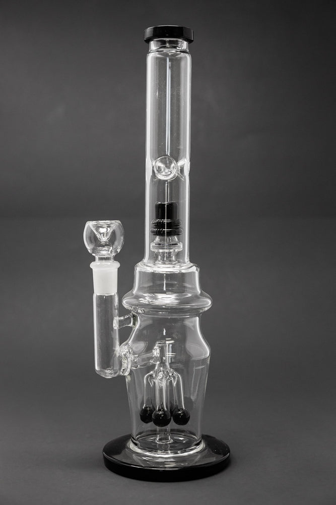 16" Thick Double Percolator Bong w/ Ice Catcher