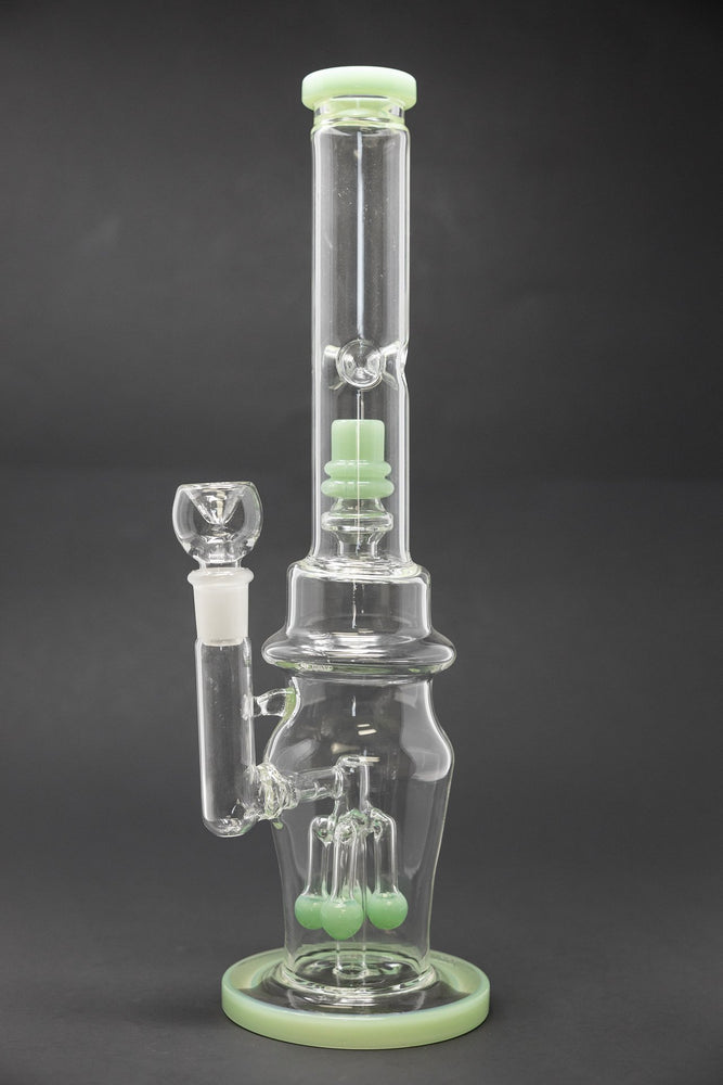 16" Thick Double Percolator Bong w/ Ice Catcher