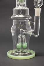 16" Thick Double Percolator Bong w/ Ice Catcher