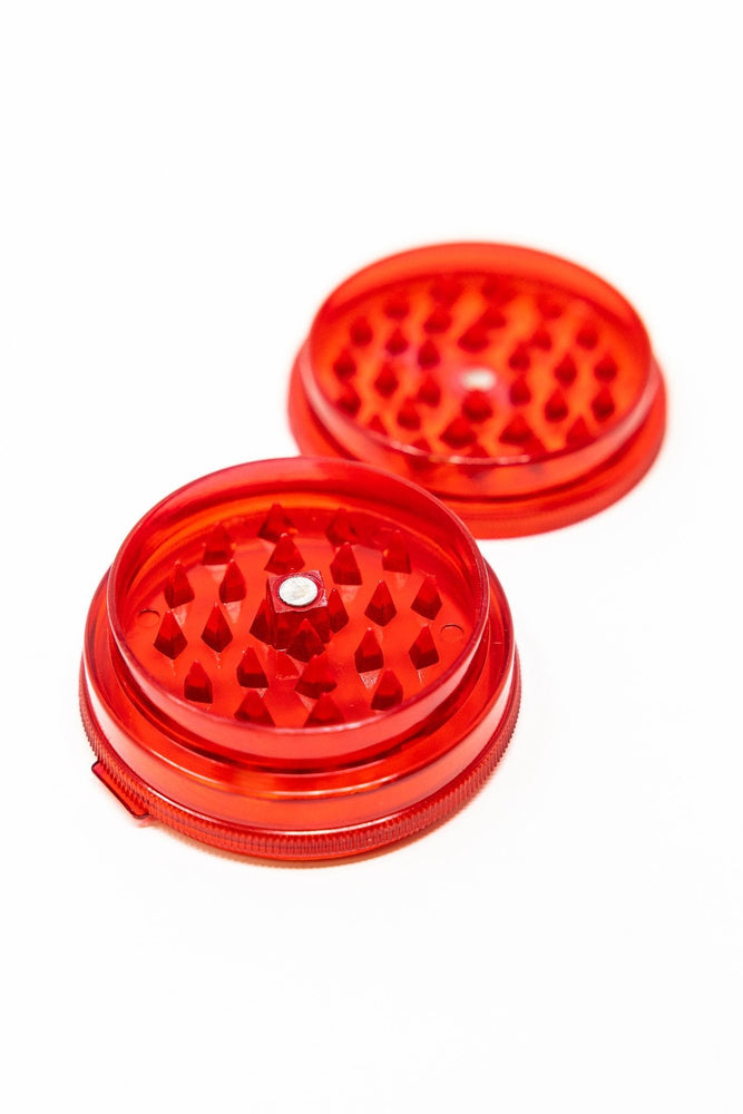 2 pc Plastic Red Grinder