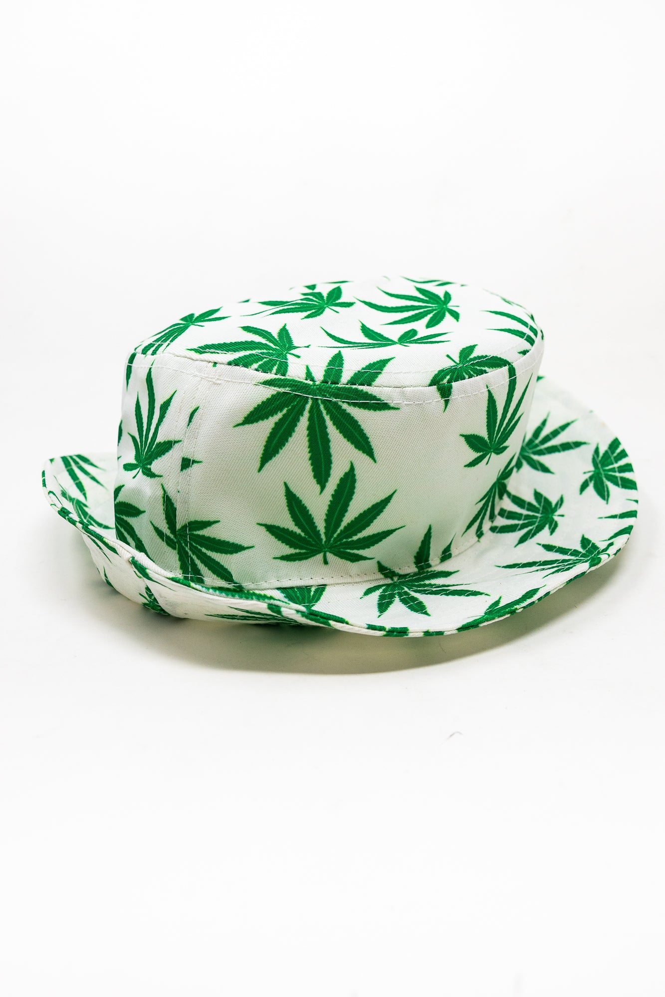 White Leaf Bucket Hat