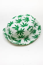 White Leaf Bucket Hat