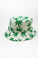 White Leaf Bucket Hat