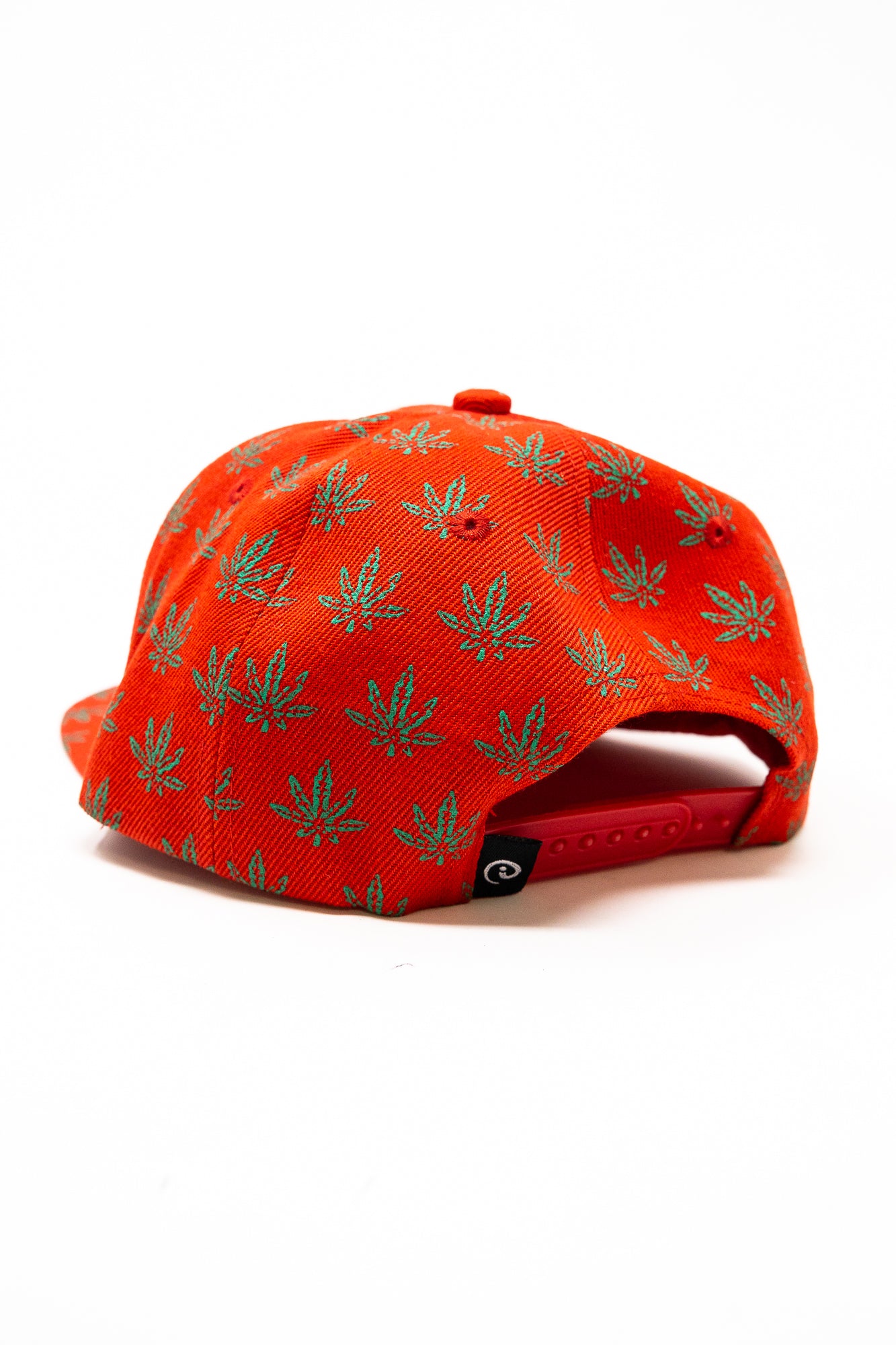Red Snap Back Leaf Hat