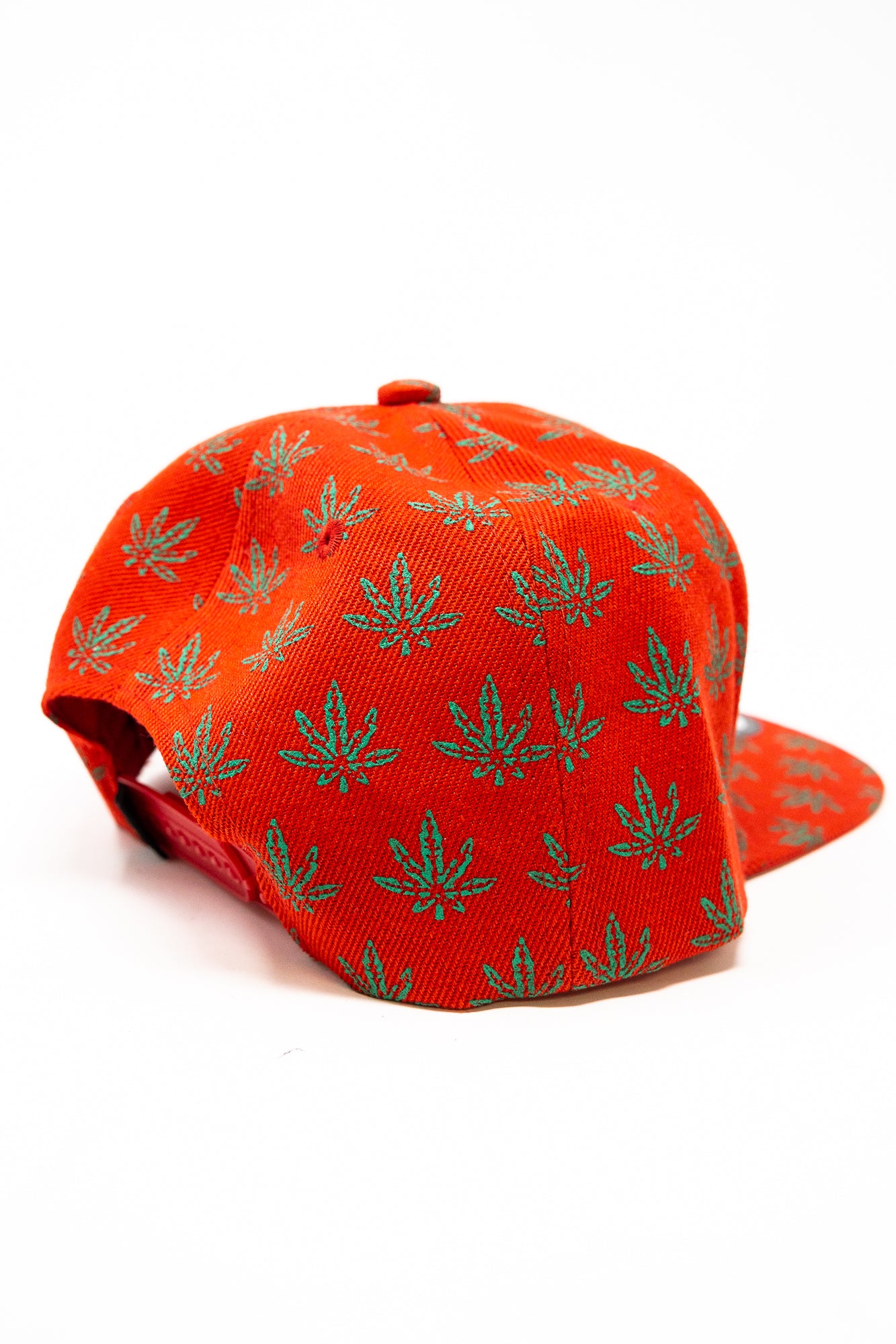 Red Snap Back Leaf Hat
