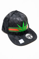 Black Designer Snap Back Hat