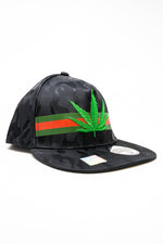 Black Designer Snap Back Hat