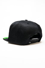 Black Snap Back 420 Leaf Hat