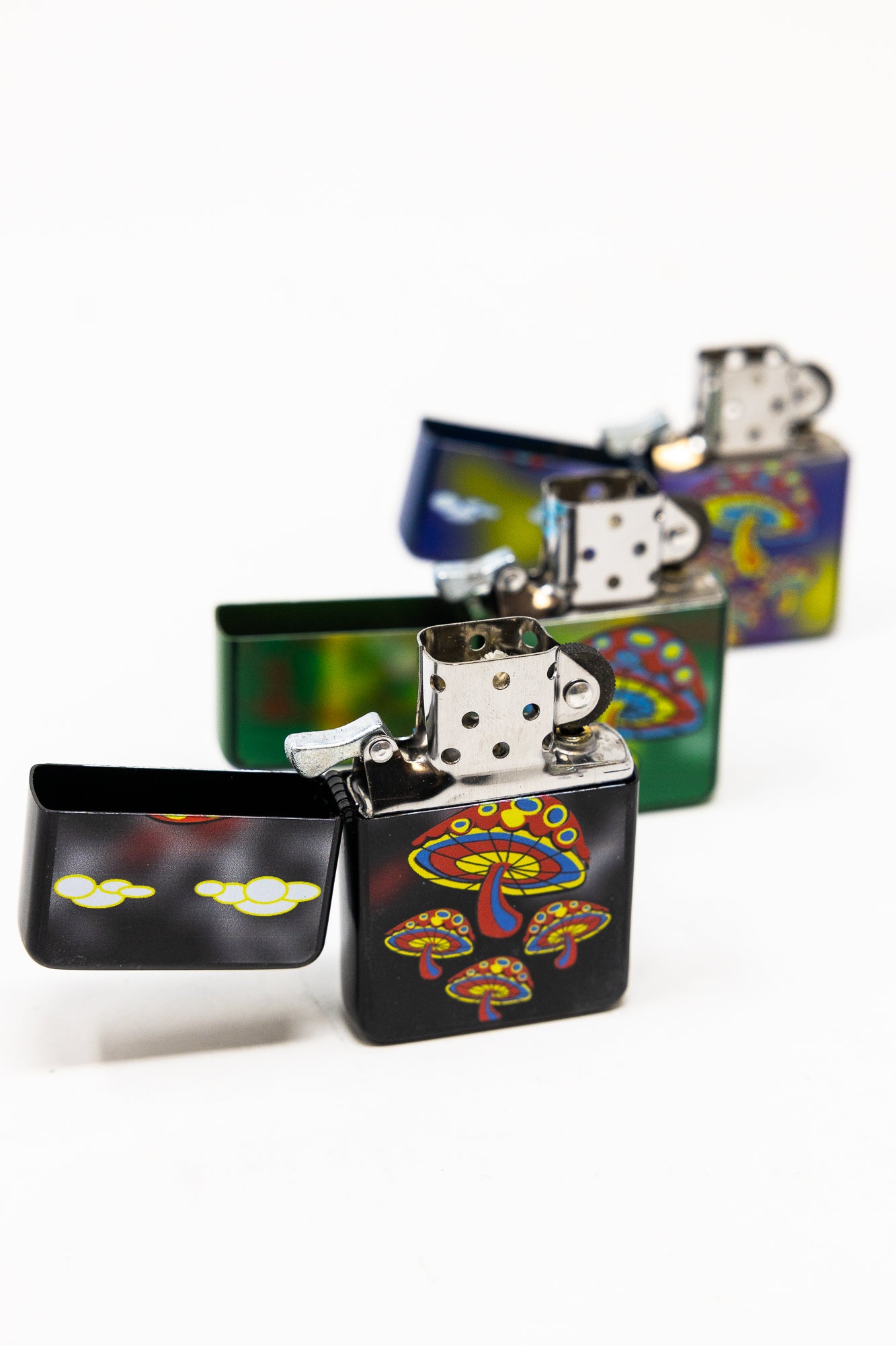 Trippy Mushroom Zippo-Style Lighter