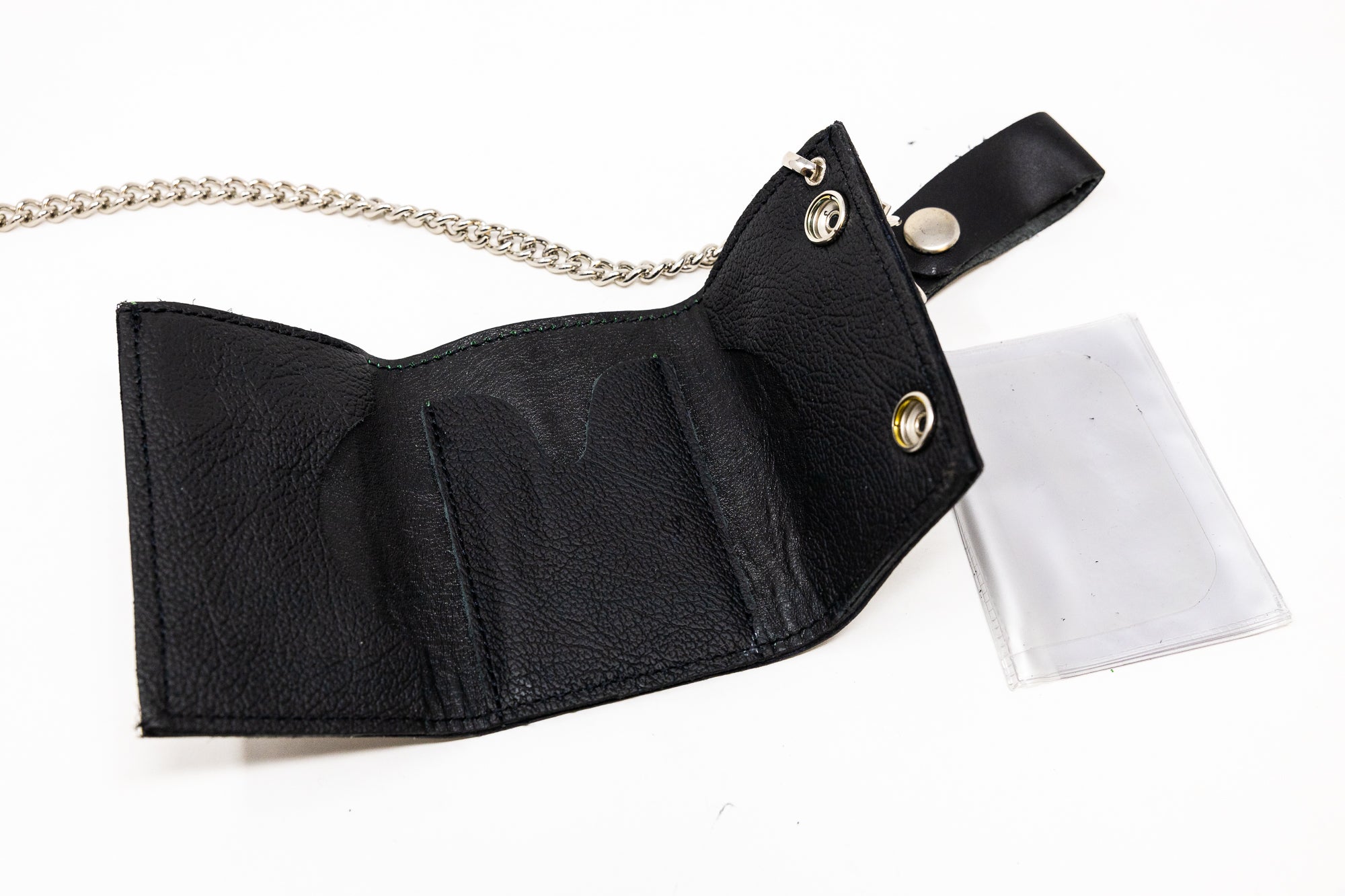Black Leaf Chain Wallet