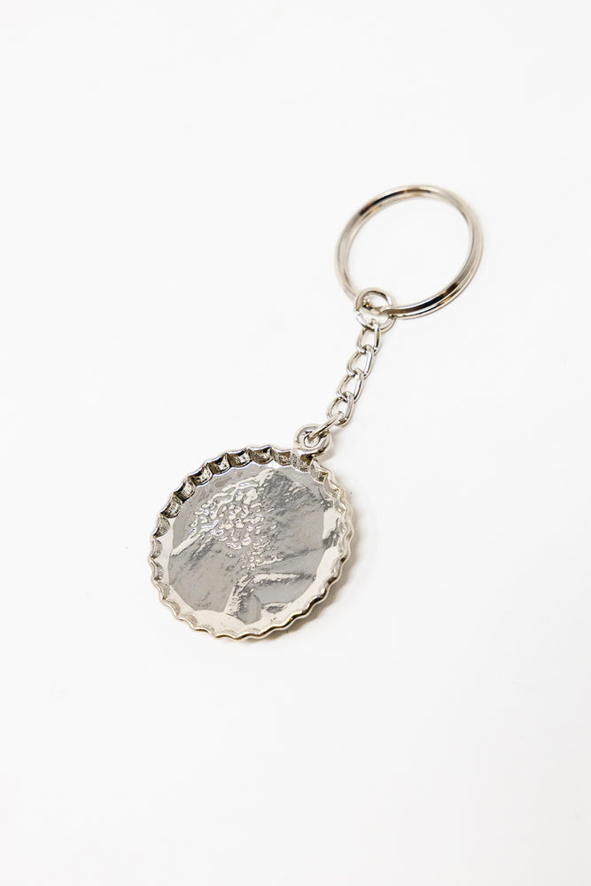 Leaf Bottle Cap Keychain