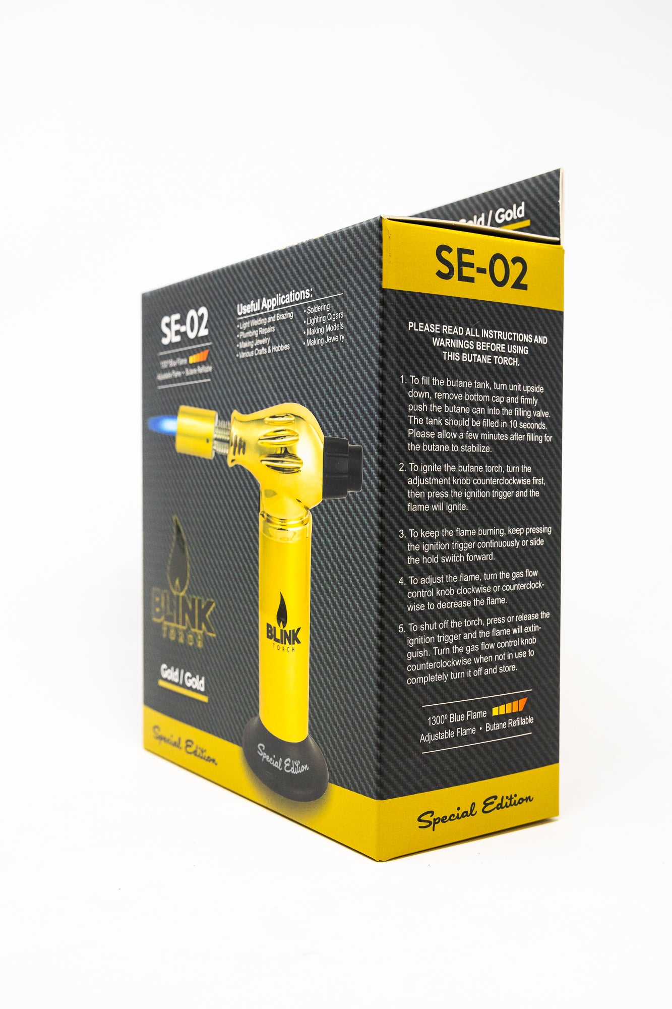 7" Blink Torch - Gold