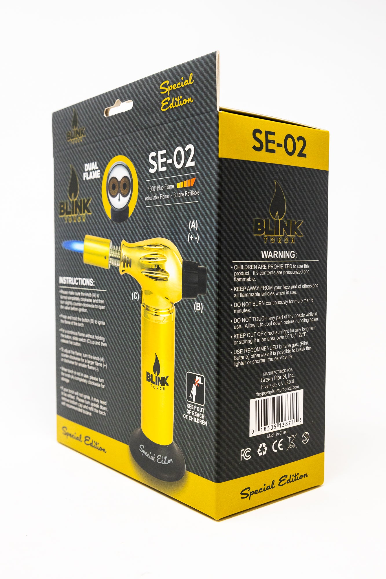 7" Blink Torch - Gold