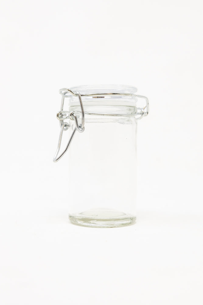 Airtight Glass Jar Container w/ Latch Top - Assorted