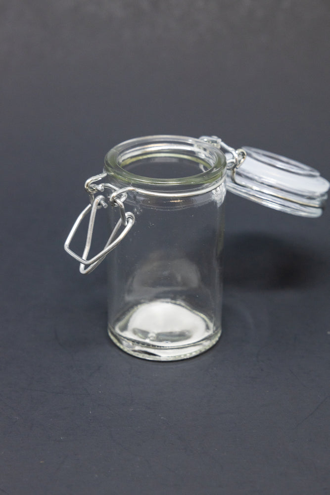 Airtight Glass Jar Container w/ Latch Top - Assorted