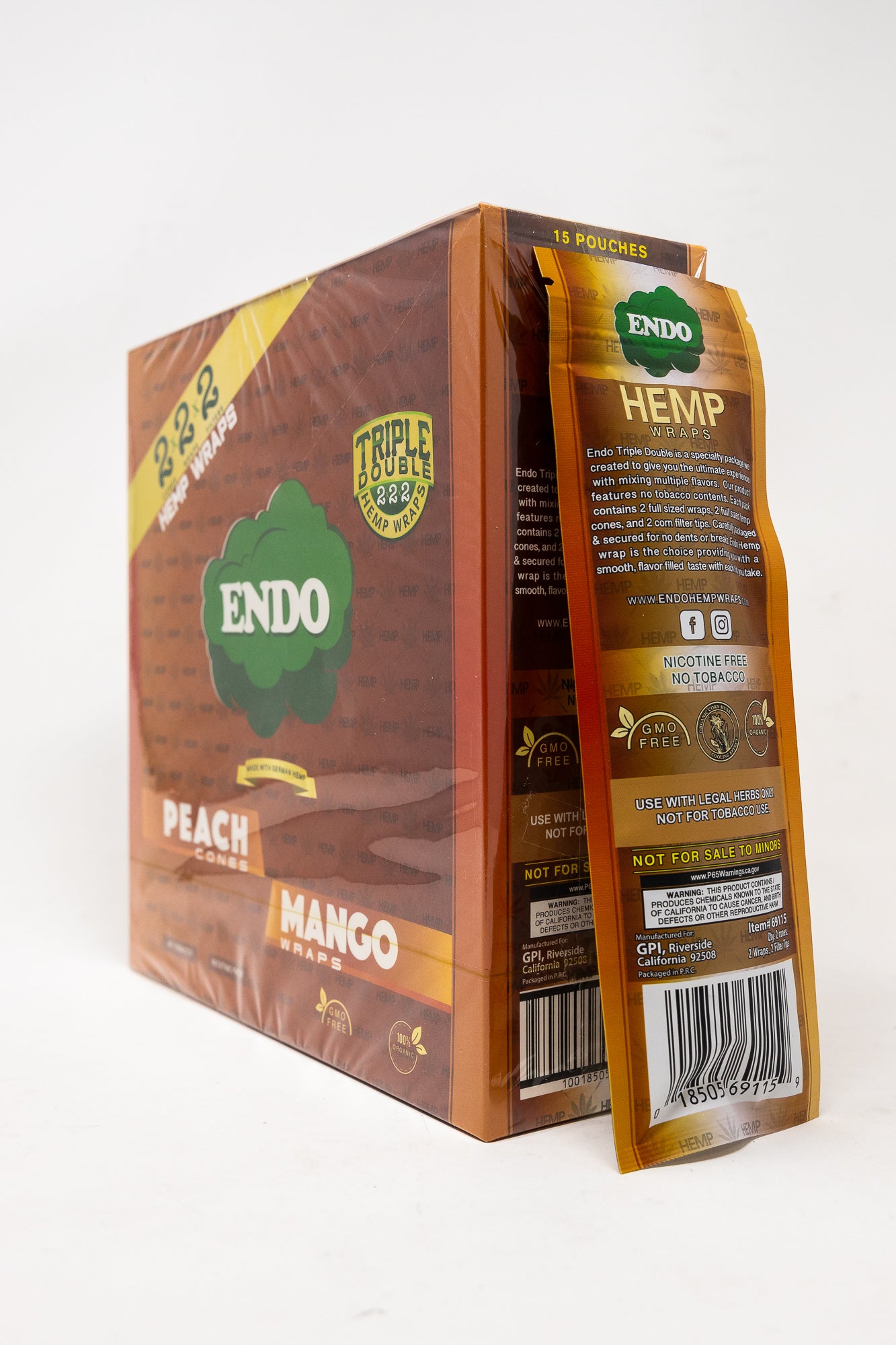 Endo Hemp Wrap Variety Pack - Peach Mango