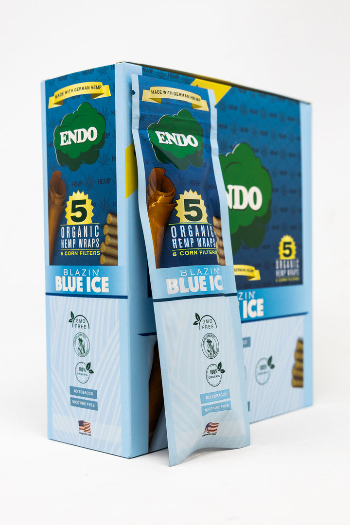 ENDO HEMP WRAPS 15 CT - BLUE ICE
