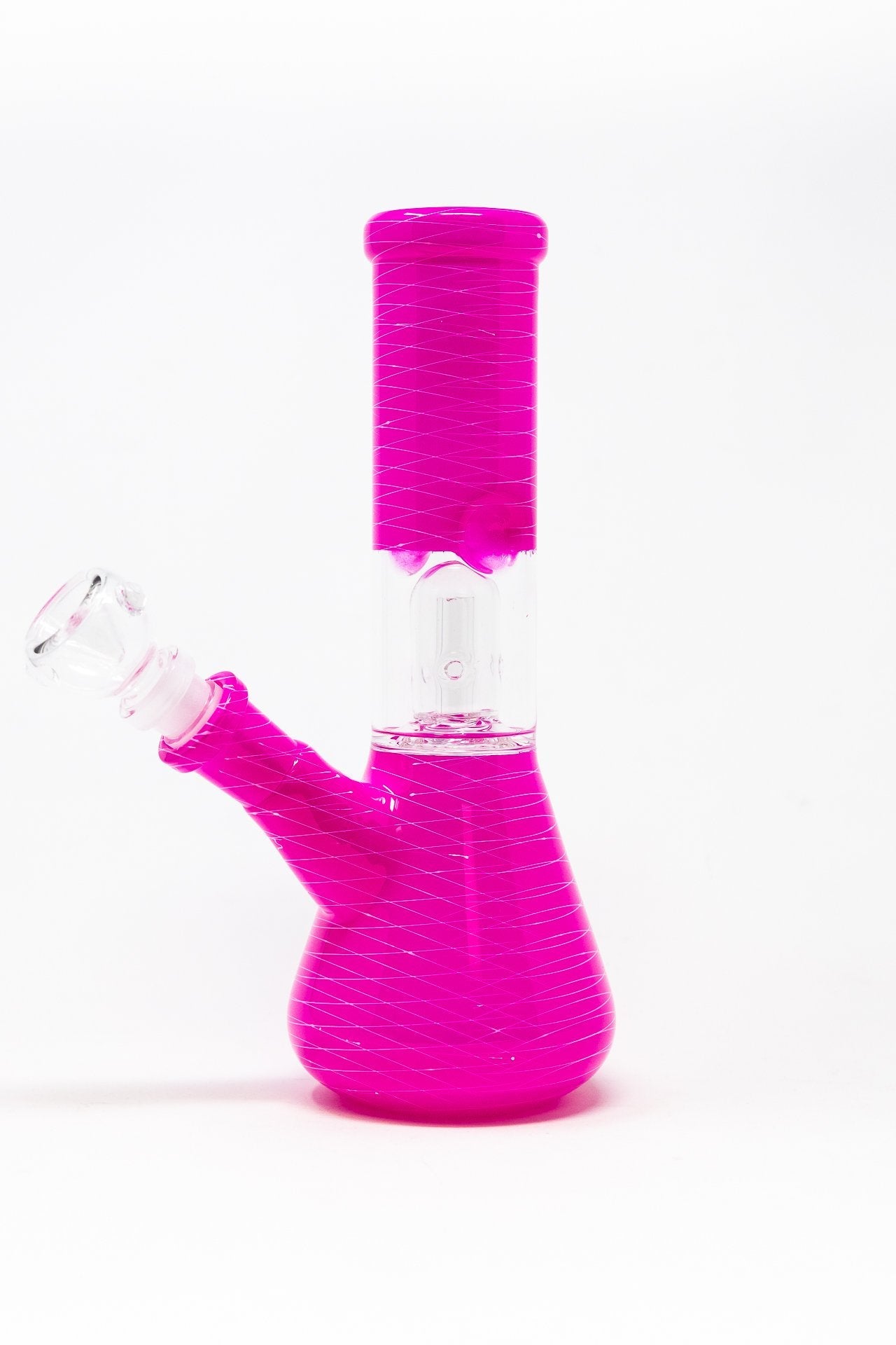 8" Pink Zebra Bong