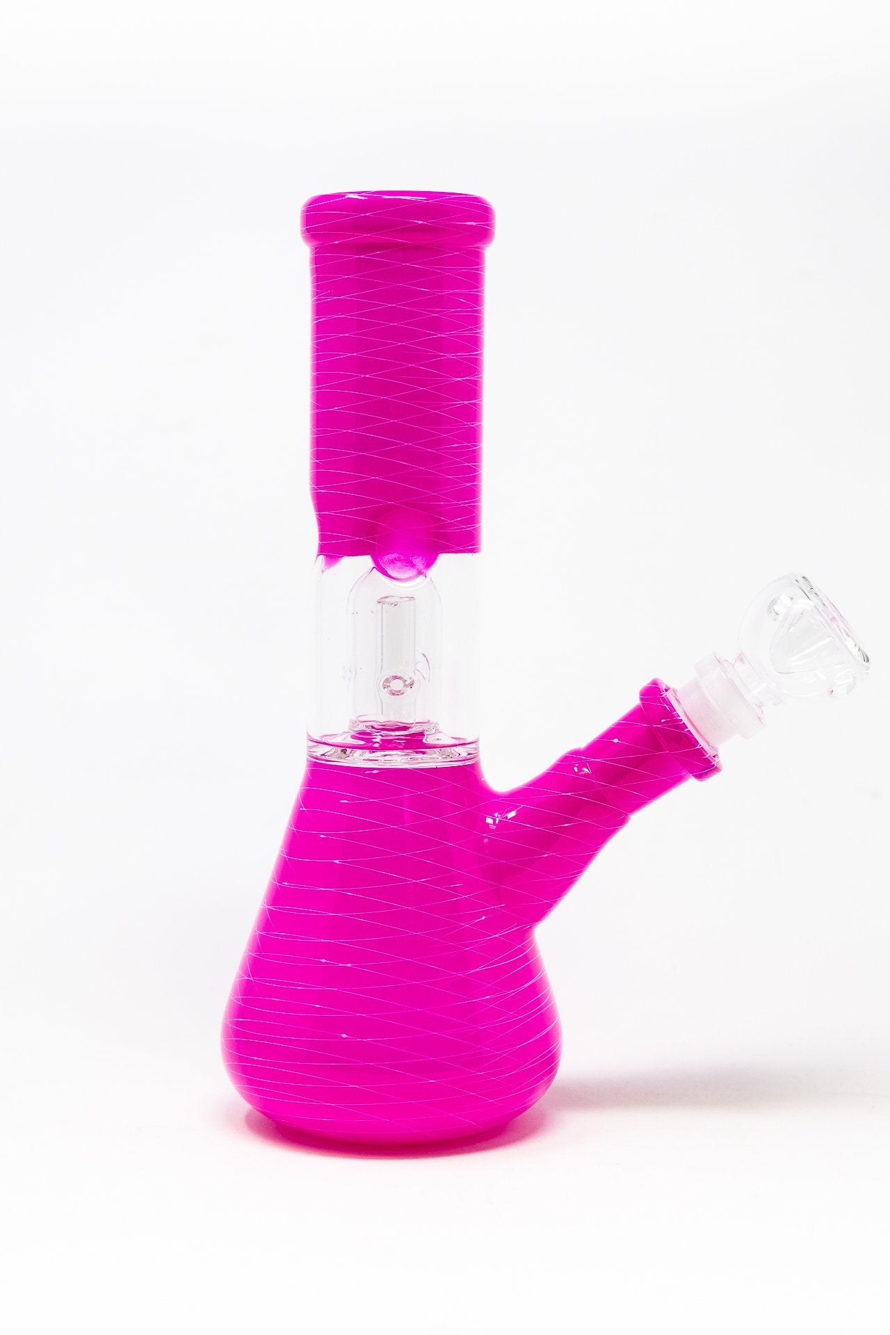 8" Pink Zebra Bong