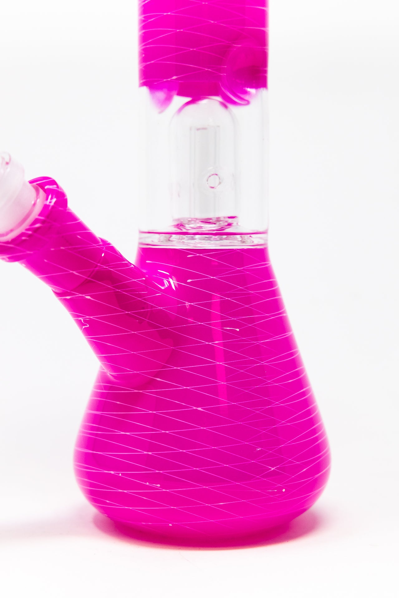 8" Pink Zebra Bong