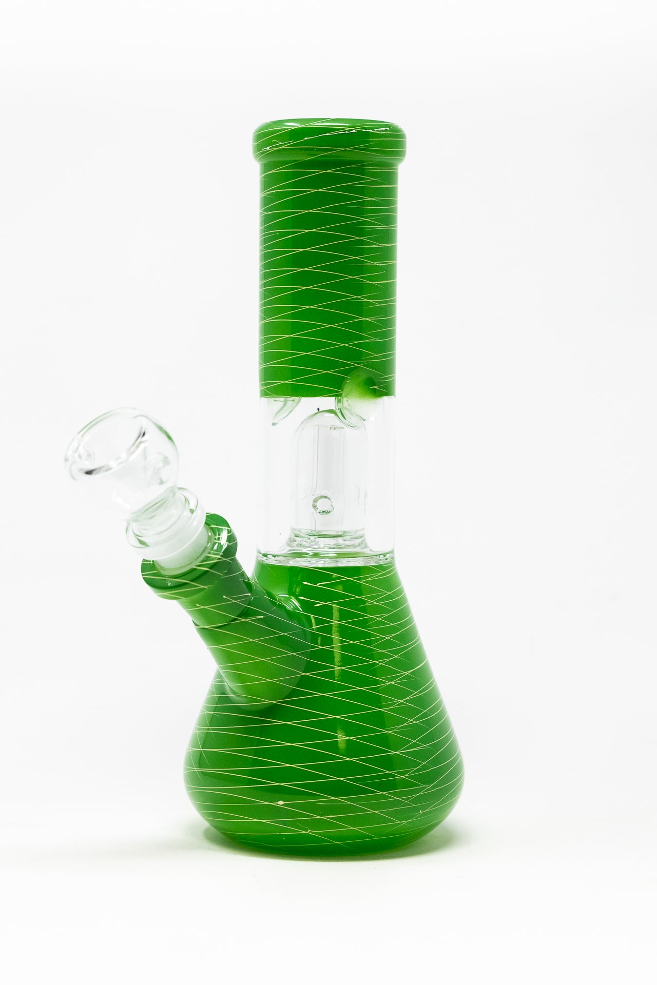 8" Green Zebra Bong