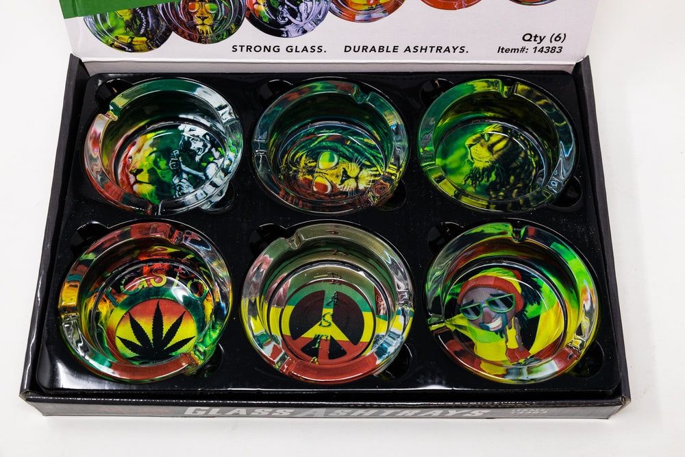 Strong Glass Ashtray - Assorted Design