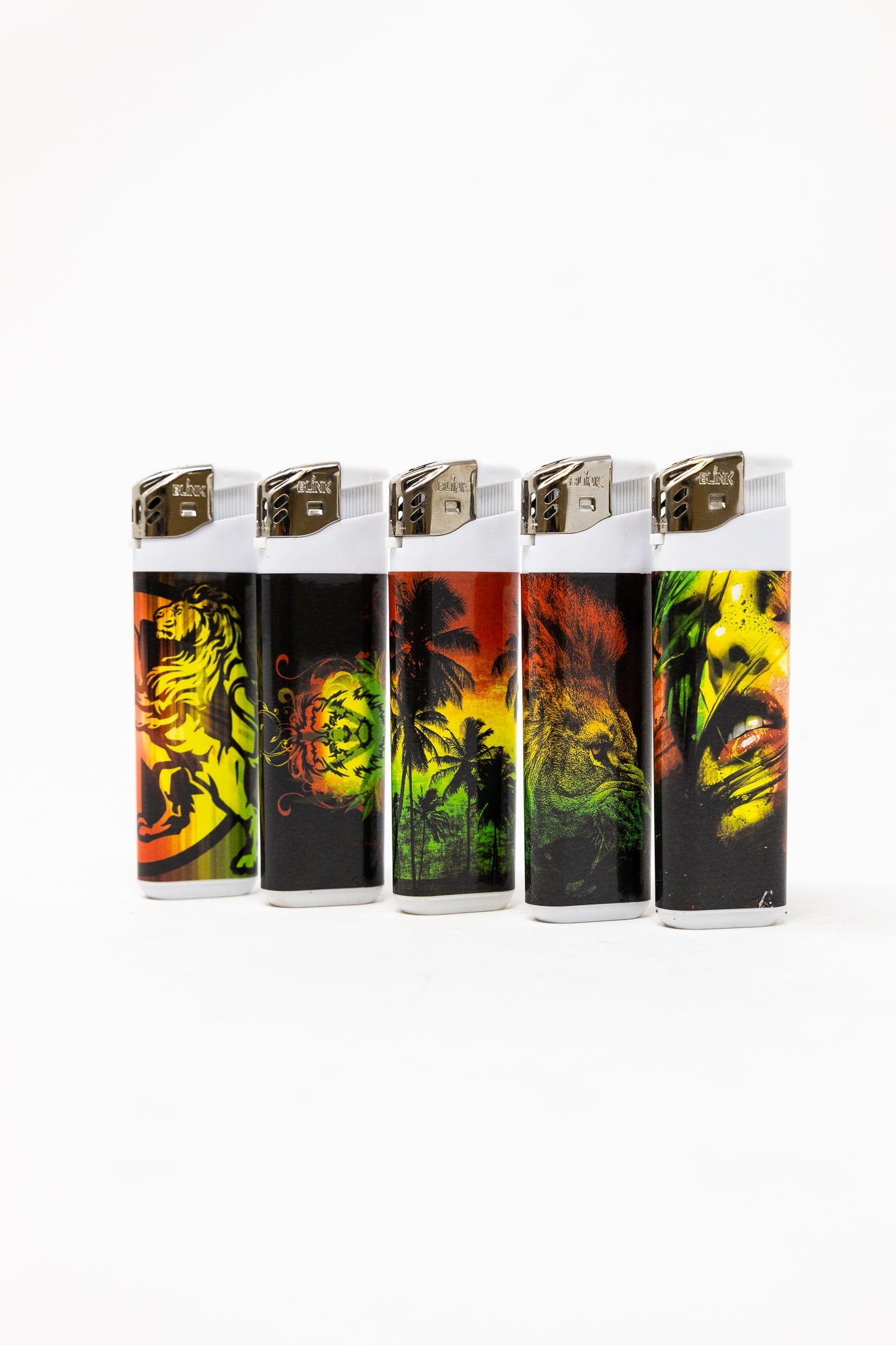 Stoned Rasta Shop Quality Refillable Rasta Blink Lighter - Stoned Genie