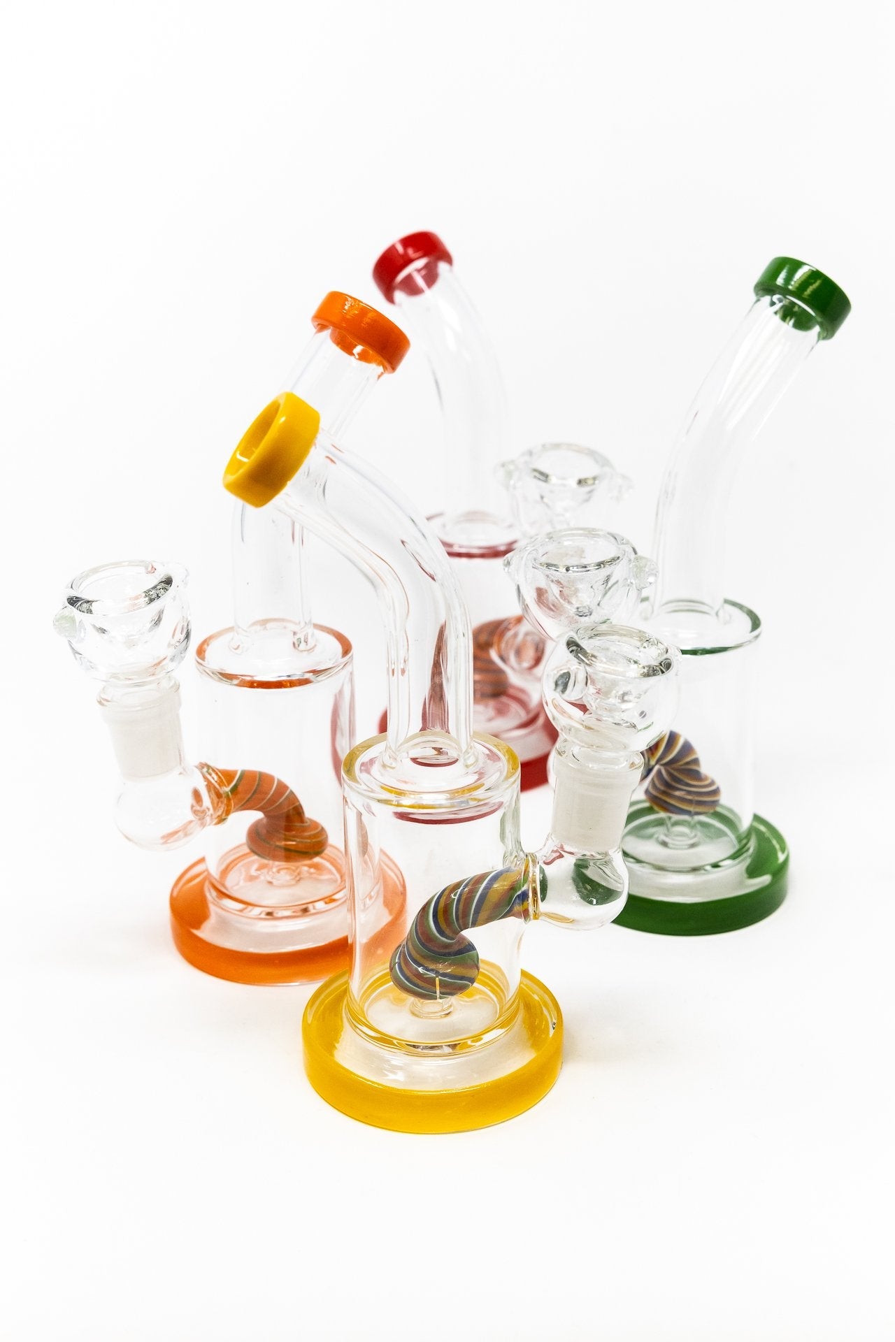 6" Candy Cane Percolator Dab Rig