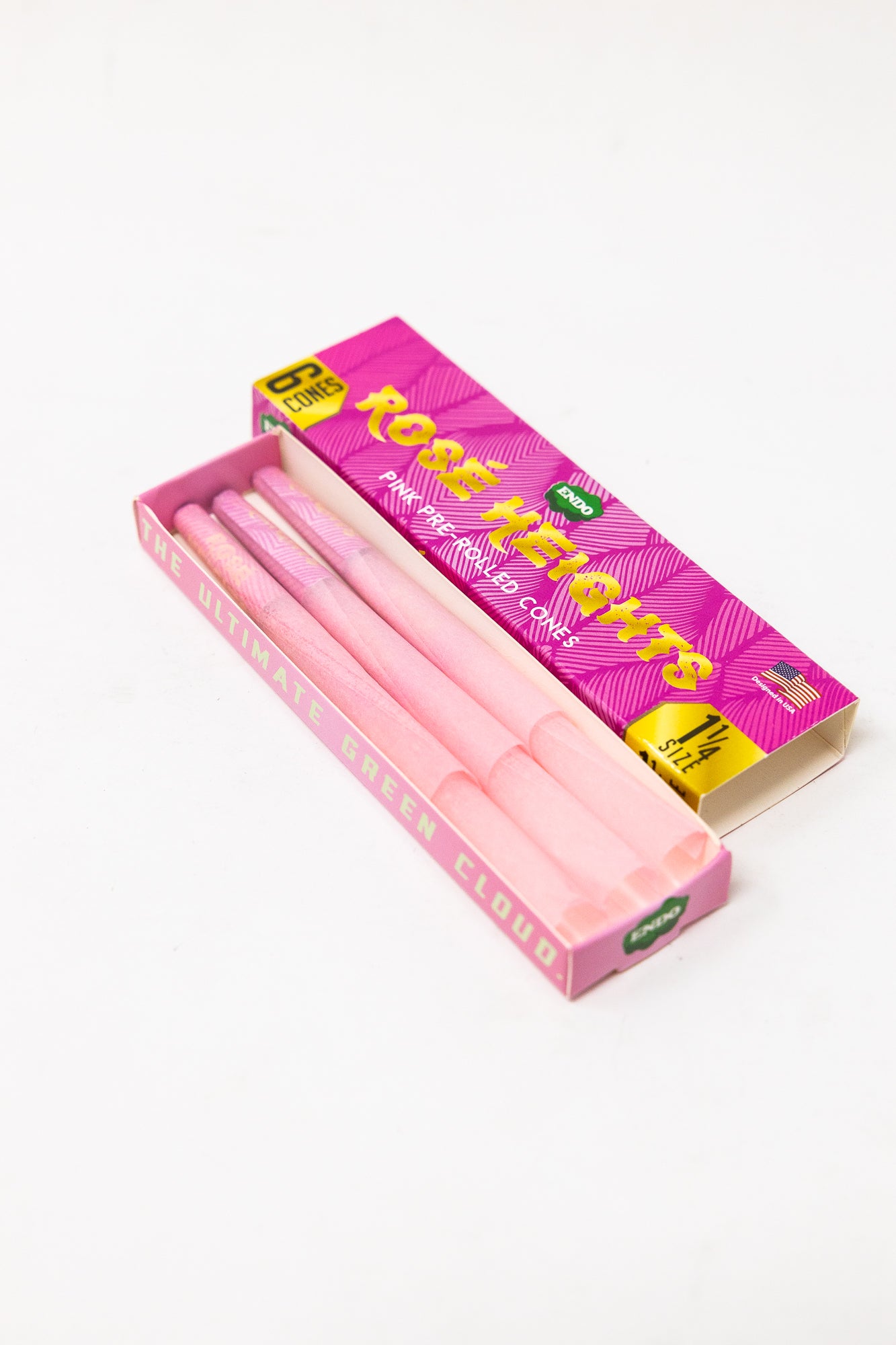 Rose Heights -  Pink Pre Rolled Cones - 1 1/4 Size