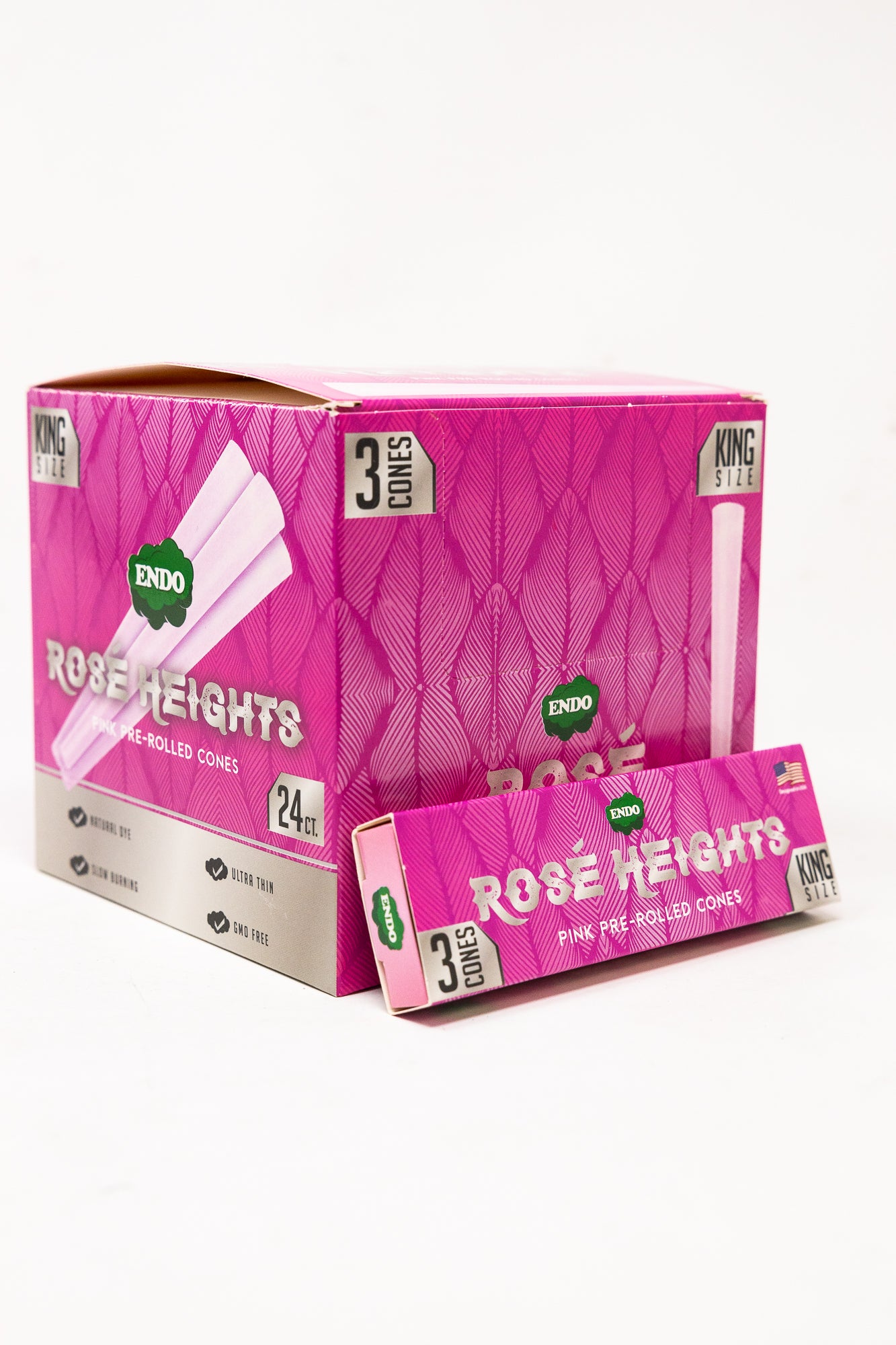 Rose Heights - Pink Pre Rolled King Size Cones