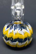 10" Glass Blue & Yellow Designer Zong